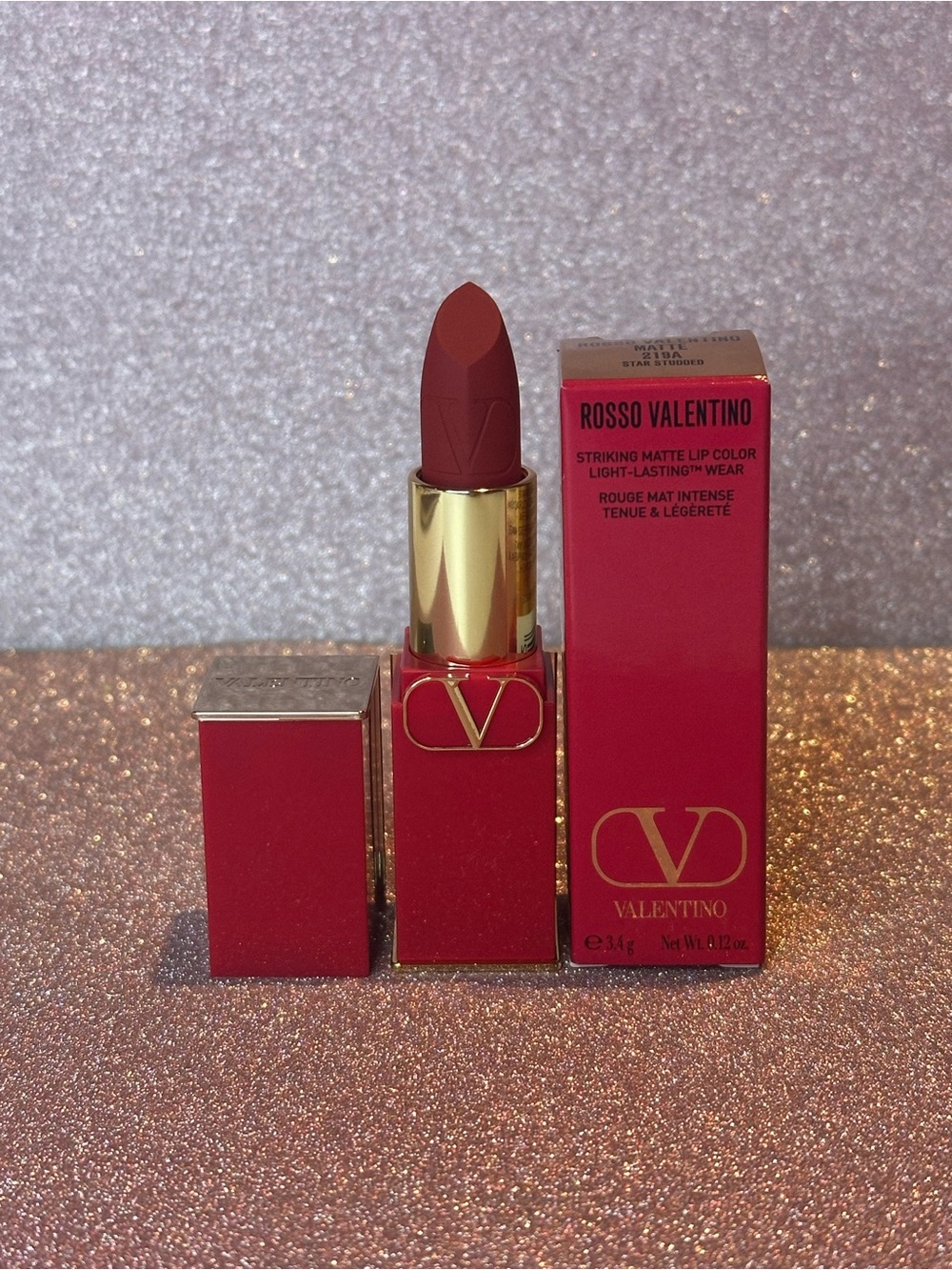Rosso Valentino Striking Matte Lip Color 219A “Star Studded”